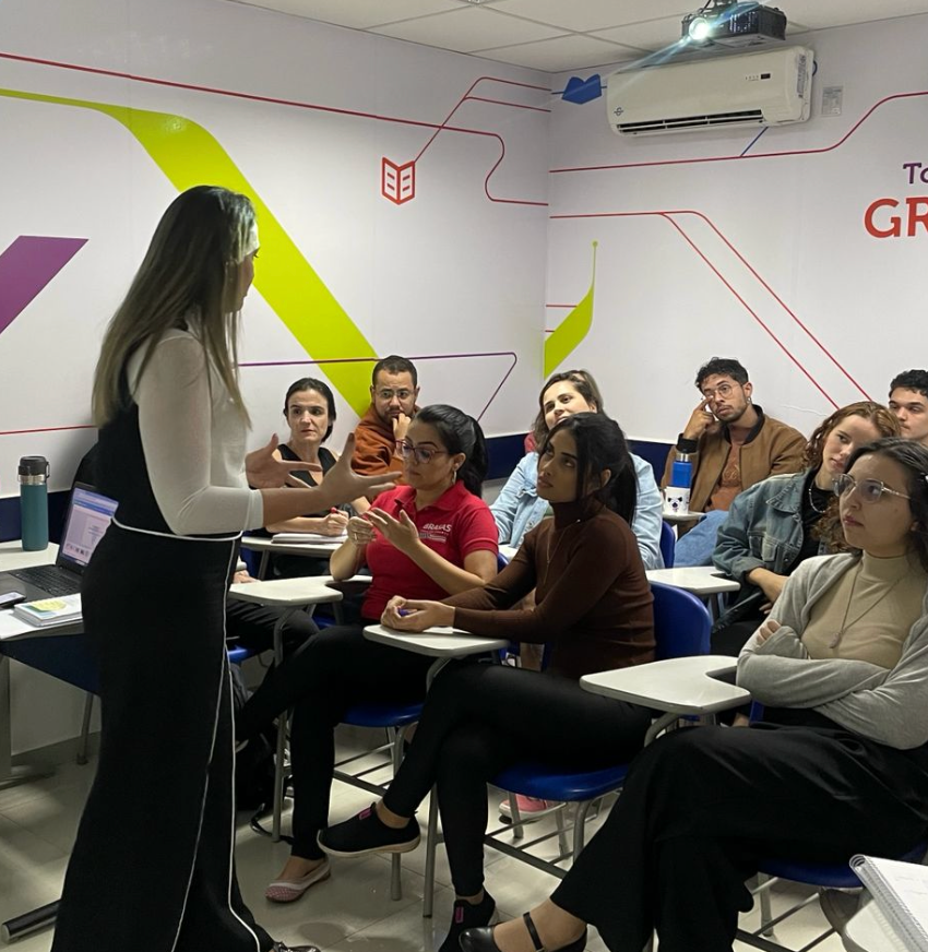Aula presencial com turma